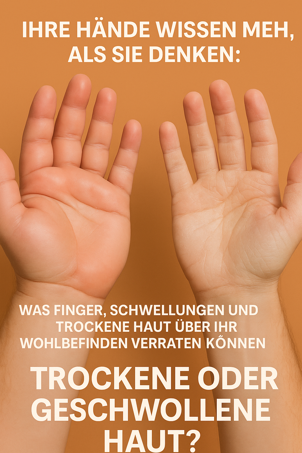 Ihre Hände wissen mehr, als Sie denken: Was Finger, Schwellungen und trockene Haut über Ihr Wohlbefinden verraten können