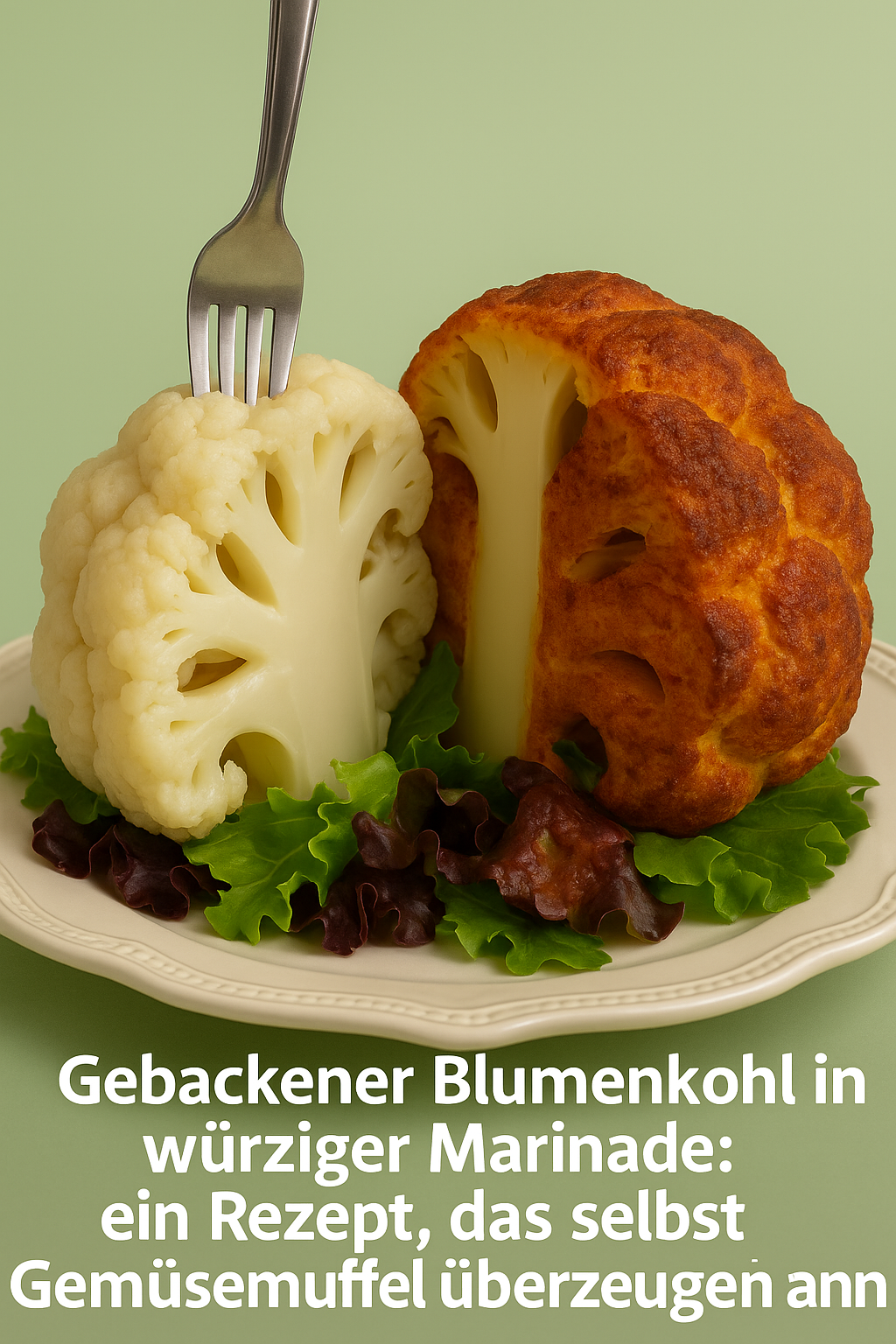 Gebackener Blumenkohl in würziger Marinade: ein Rezept, das selbst Gemüsemuffel überzeugen kann