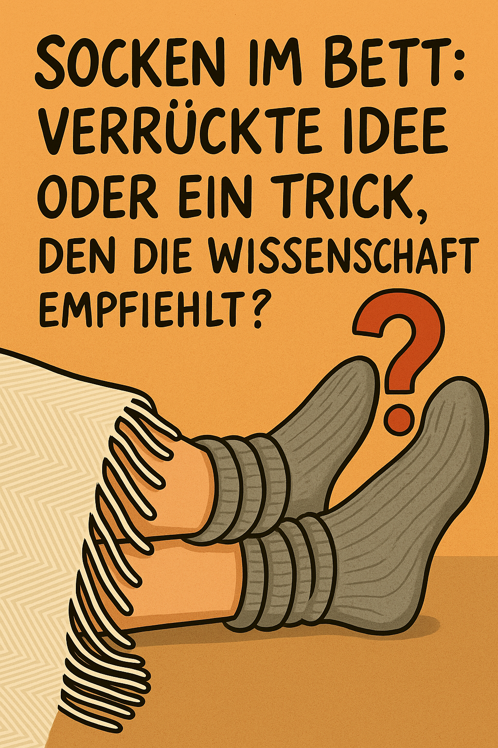 Socken im Bett: verrückte Idee oder ein Trick, den die Wissenschaft empfiehlt?