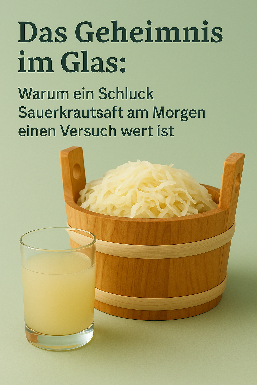 Das Geheimnis im Glas: Warum ein Schluck Sauerkrautsaft am Morgen einen Versuch wert ist