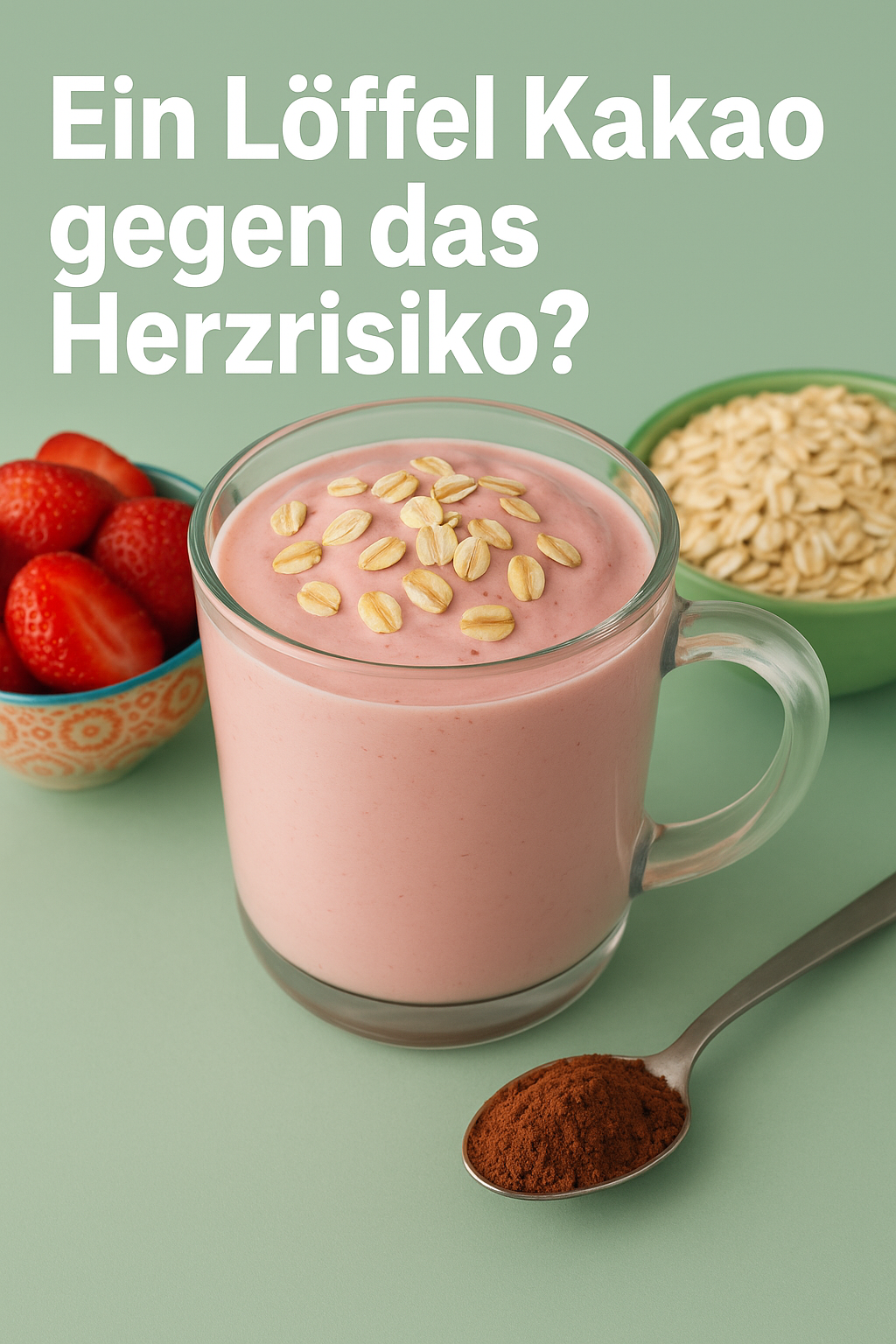 Fünf Zutaten, ein Glas: der Smoothie, der Herz und Darm gleichzeitig verwöhnt