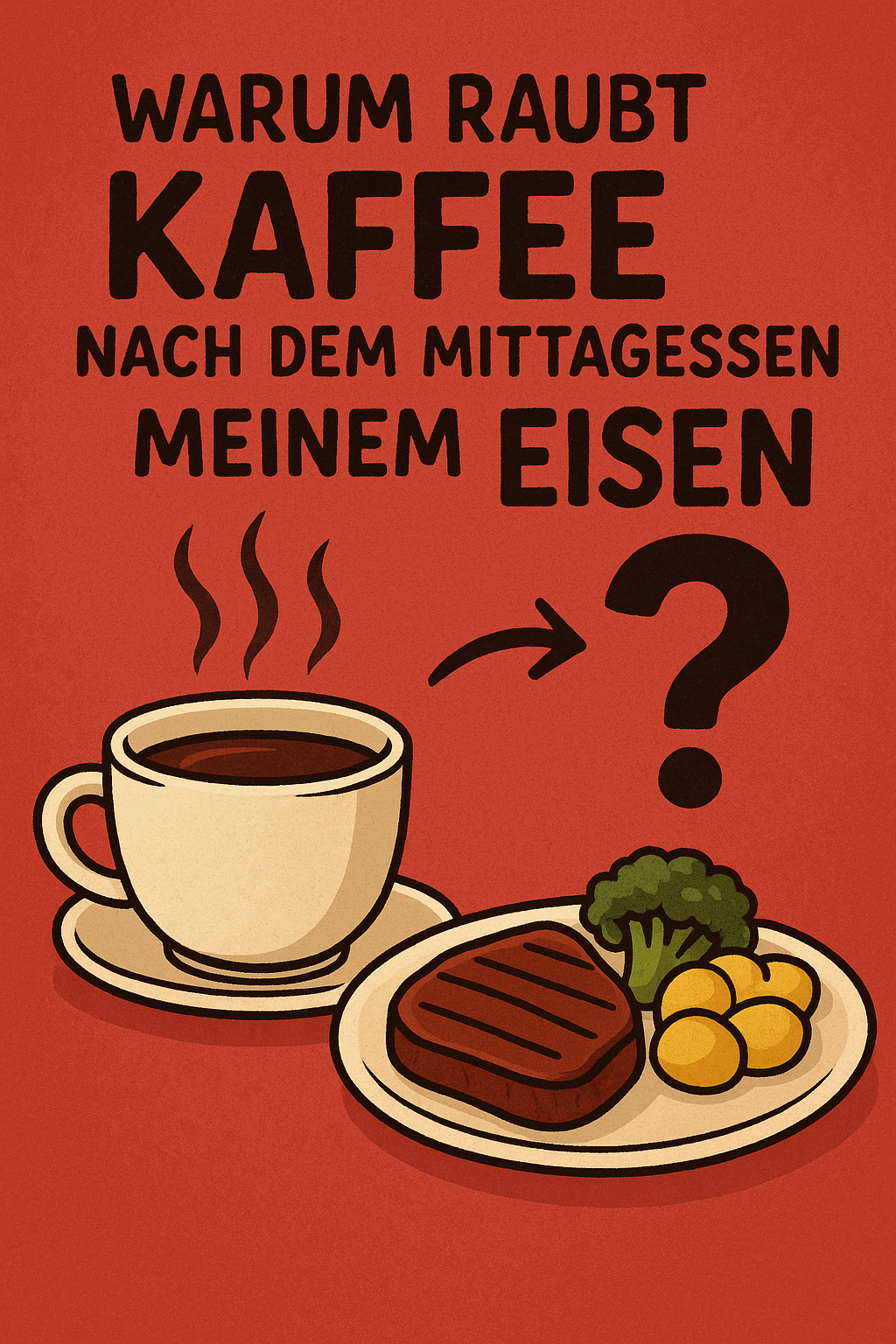 Der stille Energieräuber: Warum Ihnen der Kaffee nach dem Mittagessen Eisen stiehlt und wie ein Mangel an diesem Mineralstoff müde machen kann